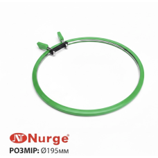 П'яльця металеві Nurge №1 (195 мм) — Зелені