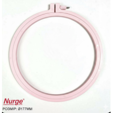 П'яльця пластикові Nurge №1 (177 мм) — Рожеві