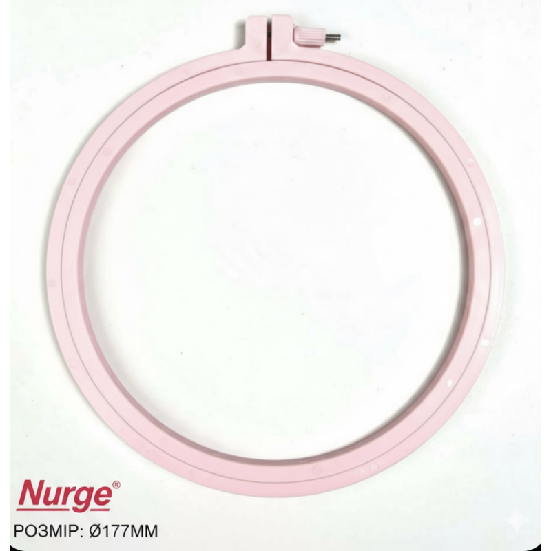 П'яльця пластикові Nurge №1 (177 мм) — Рожеві