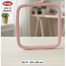 П'яльця пластикові квадратні Nurge №14 (250х280 мм) — Рожевий колір