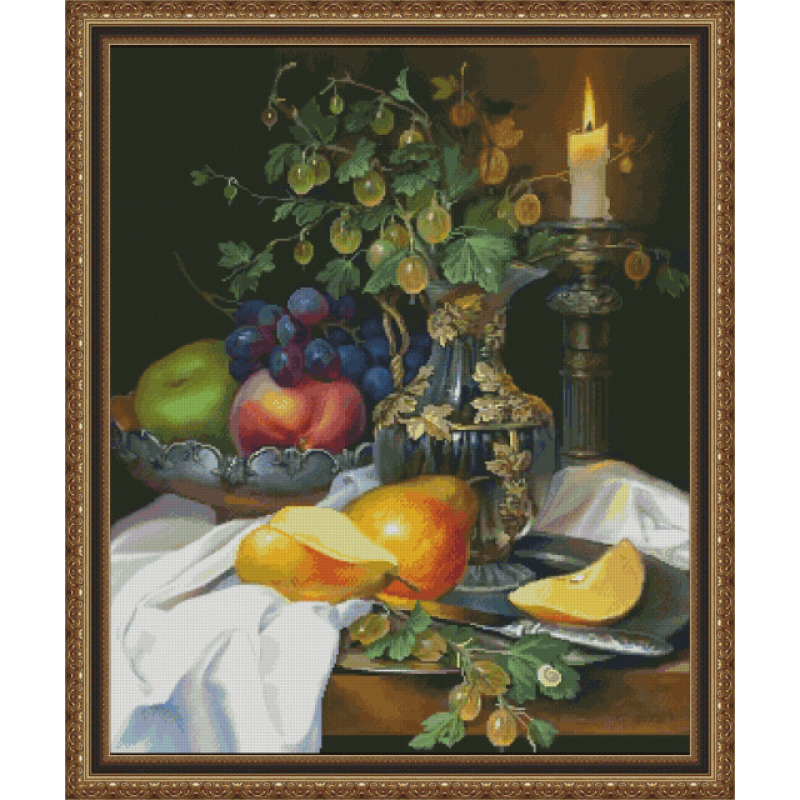 ТМ Фантазія набір для вишивання - Натюрморт з виноградом та аґрусом